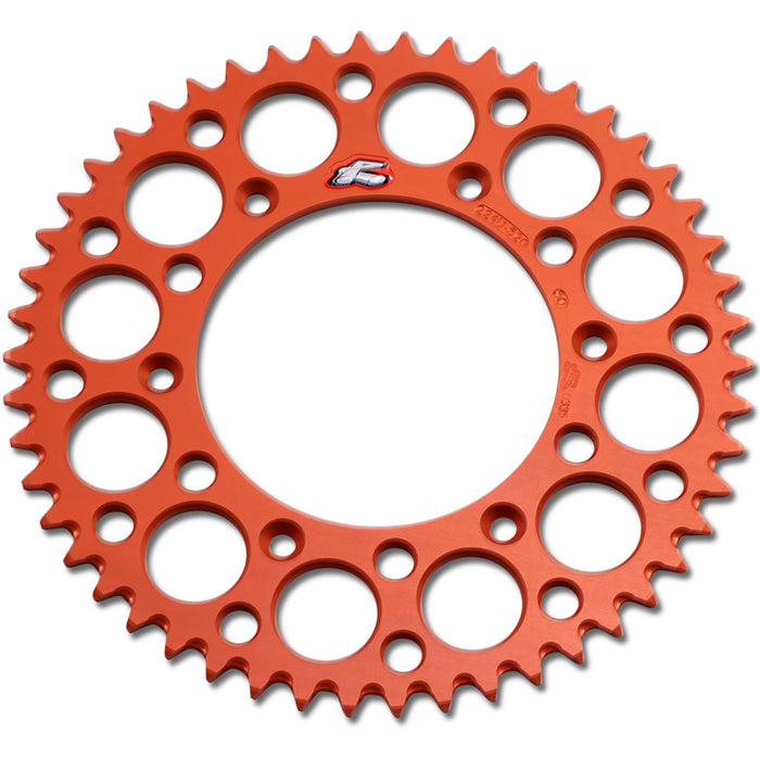 RENTHAL 1211-2476 224U-520-50GPOR Rear Sprocket Sprocket - Orange - 50 Tooth