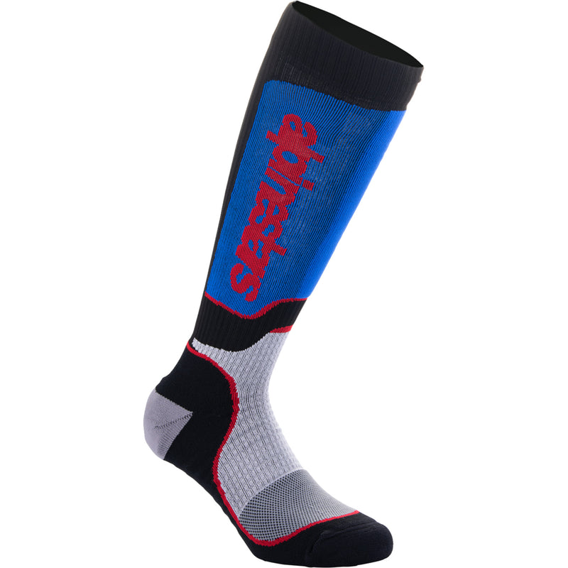ALPINESTARS 3431-0851 4742324-1226-ML Youth MX Plus Socks black/white/blue/red - medium/large