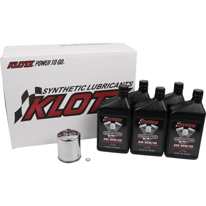 Klotz Oil Oil Change Kit - KH-107 For Harley Motorcycles 1984-1999