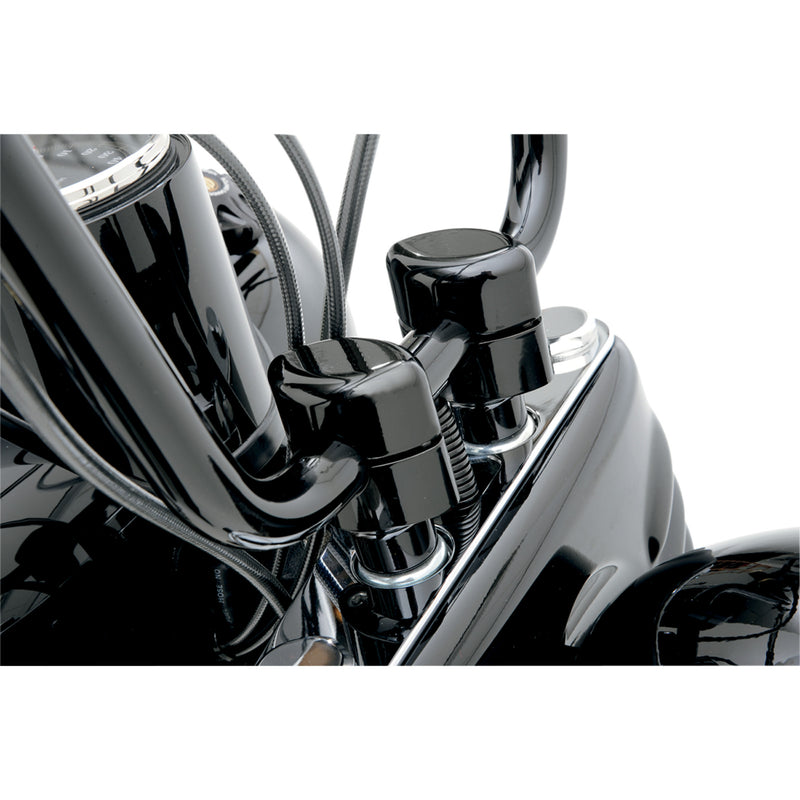 LA Choppers Handlebar Risers For 1" Handlebars Smooth 1-1/2" Black - LA-7402-01B For Suzuki Motorcycles 1999-2019 | Yamaha Motorcycles 1998-2017