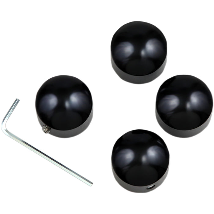 DRAG SPECIALTIES 2401-1046 Head Bolt Covers Cover Head Bolt - Black