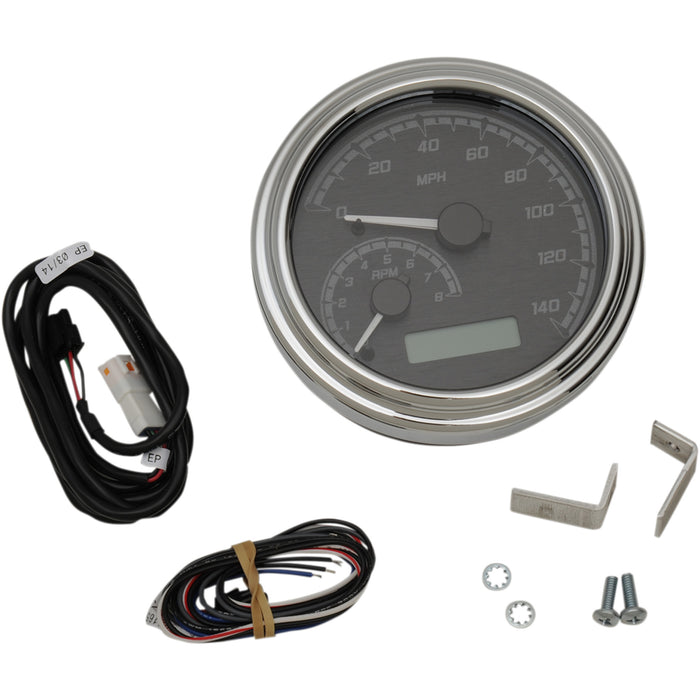 DAKOTA DIGITAL 2212-0578 MVX-2011-KG-C MVX Series Analog Gauge System — 2011KGC Model - Black/Gray/Chrome