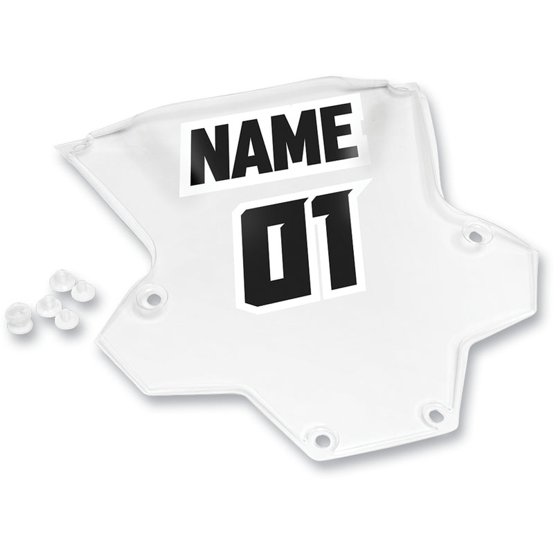 THOR 2701-0680 Sentinel XP Roost Deflector Clear Number Plate Sentinel XP-GP Number Plate - Clear