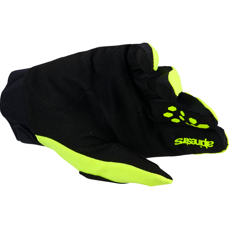 ALPINESTARS Youth Full Bore V2 Gloves Fluo - Yellow/Black