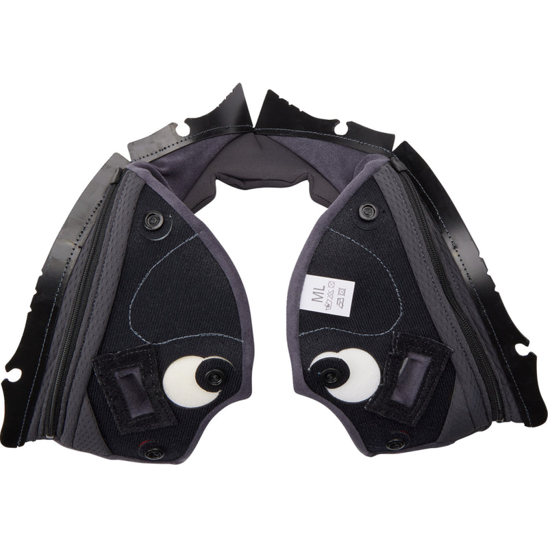 AGV 0134-3325 201850005623G2X Pista GP RR Helmet Cheek Pads Pista GP RR Cheek Pads - Gray/Cyan - 2XL