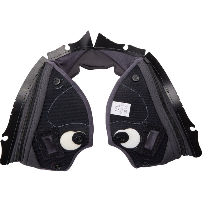 AGV 0134-3324 201850005623GXL Pista GP RR Helmet Cheek Pads Pista GP RR Cheek Pads - Gray/Cyan - XL