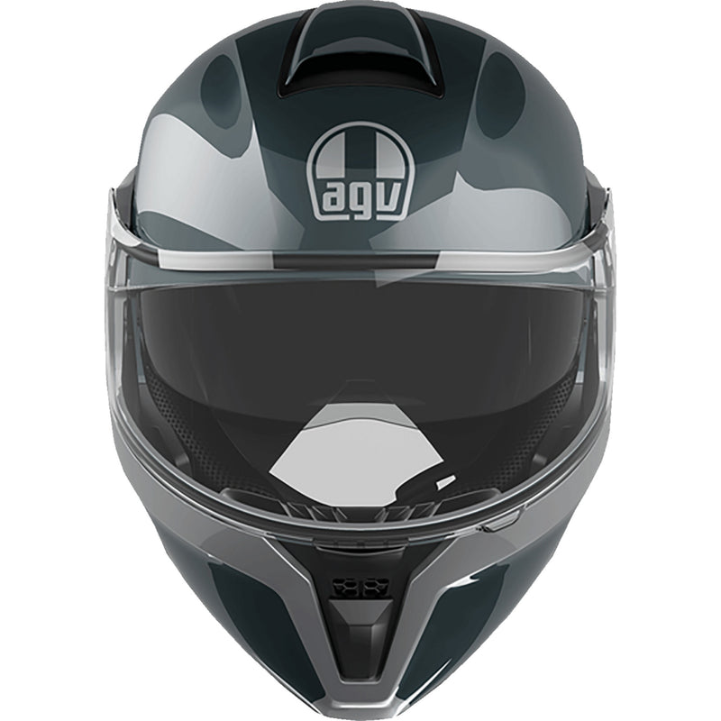 AGV 0100-2394 21182960020032X Streetmodular Levico Helmet Streetmodular Helmet - Levico - Gray/Silver - 2XL