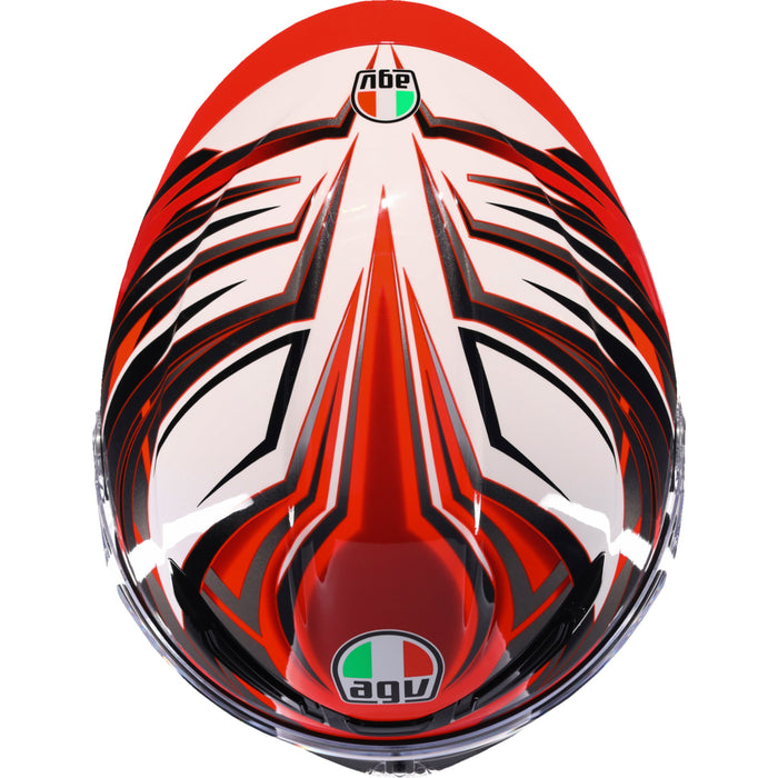 AGV K6 S Reeval Helmet - White/Red/Gray