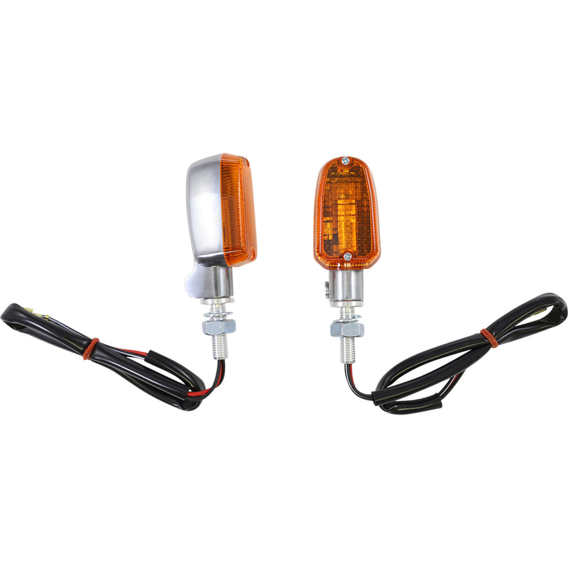 K&S TECHNOLOGIES 25-8301 25-8301 Oblong Aluminum Body Marker Lights Marker Light - Dual Filament - Aluminum/Amber