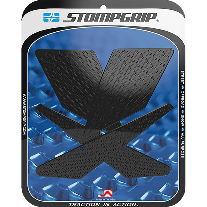 STOMPGRIP 4320-2644 55-14-0089-1B Icon Profile Traction Pad Tank Grips Traction Pad Tank Grips - Icon - Black - KLX 300/SM
