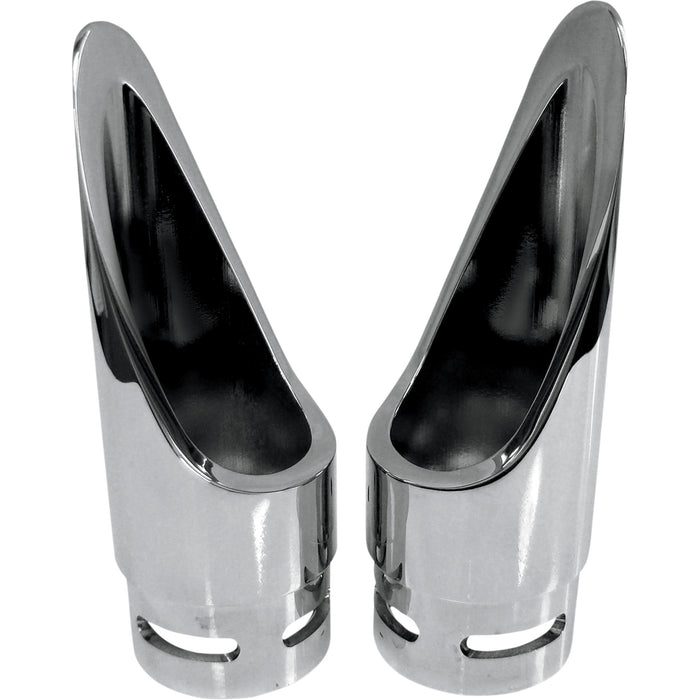 BARON 1812-0170 BA-1100-01 Family Jewel Exhaust Tip chrome - scalloped