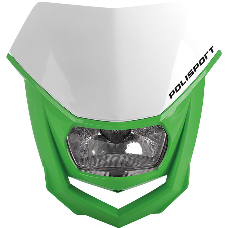 POLISPORT 2001-3109 8657400041 Halo Halogen Headlight Halo Headlight - White/Green