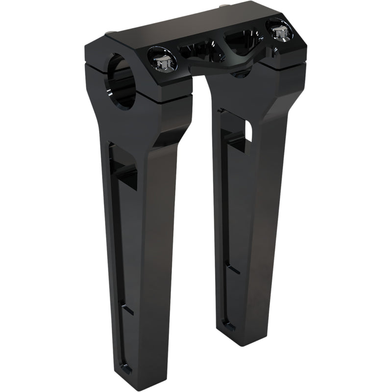 LA CHOPPERS 0602-1225 LA-7480-08B Performance Risers - Straight - 8" x 1-1/4" - Black Anodized