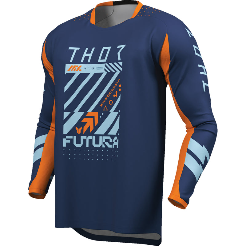 THOR Youth Launchmode Futura Jersey Navy/Orange