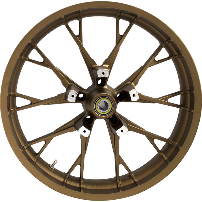 COASTAL MOTO 0201-2433 3D-MAR213BZABST Precision Cast 3D Wheel - Marlin - Front - Dual Disc/ABS - Bronze - 21"x3.50"