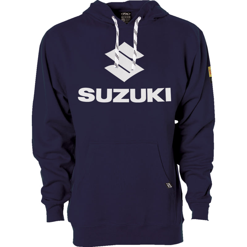 FACTORY EFFEX Suzuki Vertical Pullover Hoodie Navy