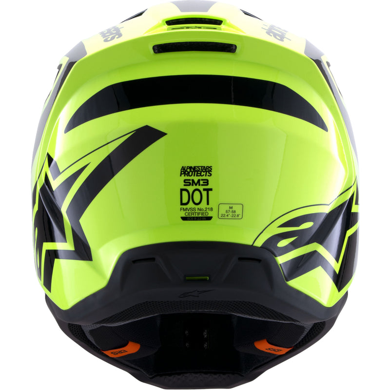 ALPINESTARS SM3 Heat Helmet - Gloss Yellow Fluo/Black