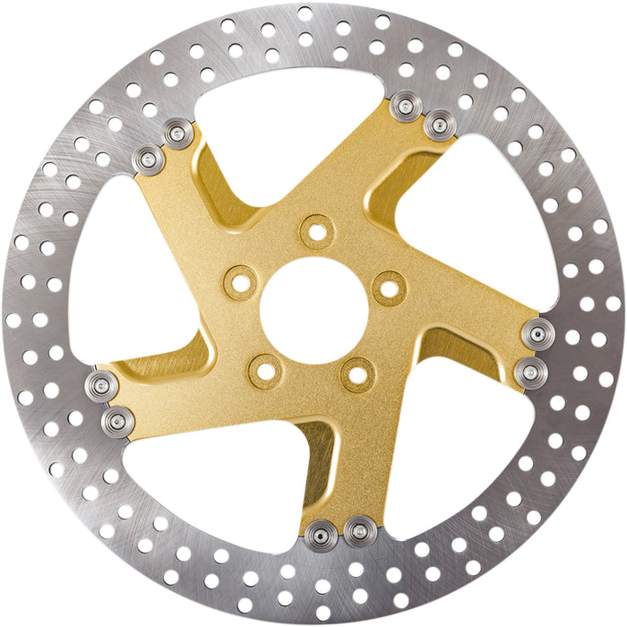 PERFORMANCE MACHINE (PM) 1710-3739 01331800FACLSMG Two-Piece Brake Rotor - Gold Ops Rotor - 11.8" - Front Left