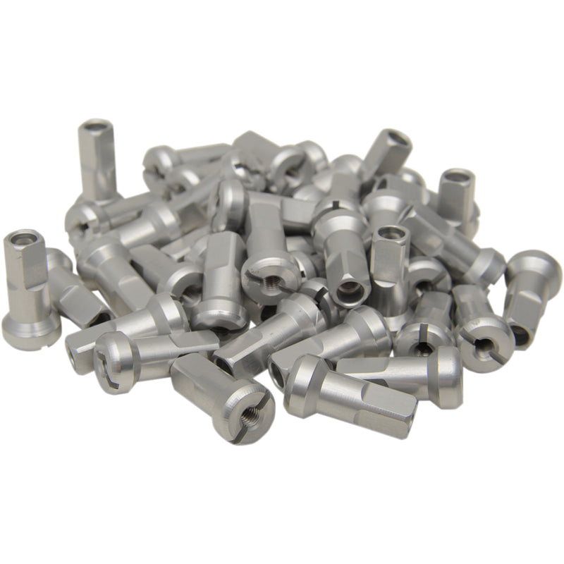MOOSE OFFROAD 0211-0196 24-900 MX1 Billet Spoke Nipples Spoke Nipples - MX1 - Silver - 9 Gauge - Set