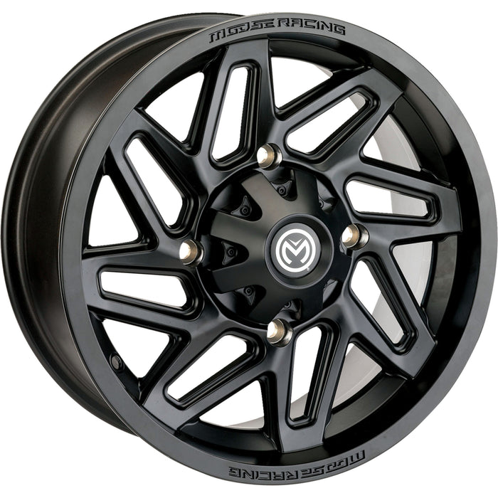MOOSE OFFROAD 0230-1194 361MO128156MB4 361X Wheel Wheel - 361X - Front/Rear - Black - 12x8 - 4/156 - 4+4