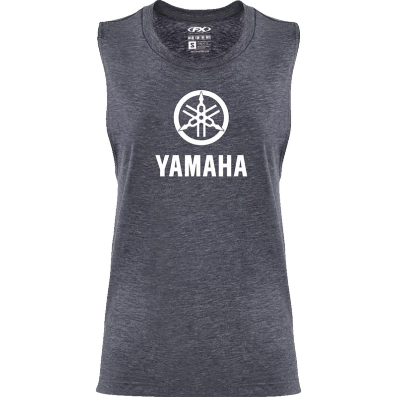 FACTORY EFFEX Women's Idol Muscle Tank Top Yamaha - Heather Navy
