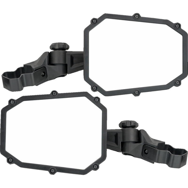 MOOSE OFFROAD 0640-1688 MEMIRKIT-ES1CCS Elite Mirror Mirror - Elite - Side View - Octagon - Black
