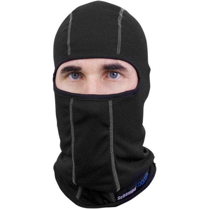 SCHAMPA & DIRT SKINS 2503-0337 BLCLV015B-02 Coolskin Adventure Balaclava Coolskin Balaclava - Black/White stitching