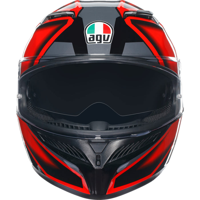 AGV 0101-15494 2118381004009M K3 Compound Helmet K3 Helmet - Compound - Black/Red - Medium