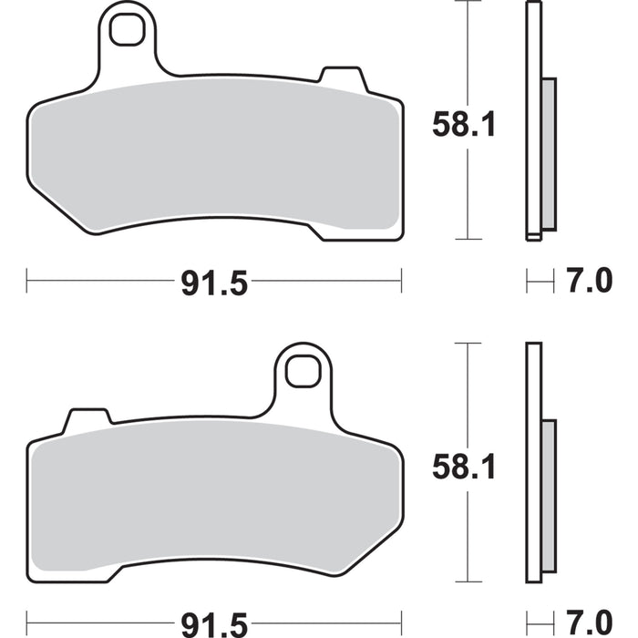 SBS 1721-1773 830H.HS Sintered Metal Harley/Buell Brake Pads Sintered Brake Pads - Harley-Davidson