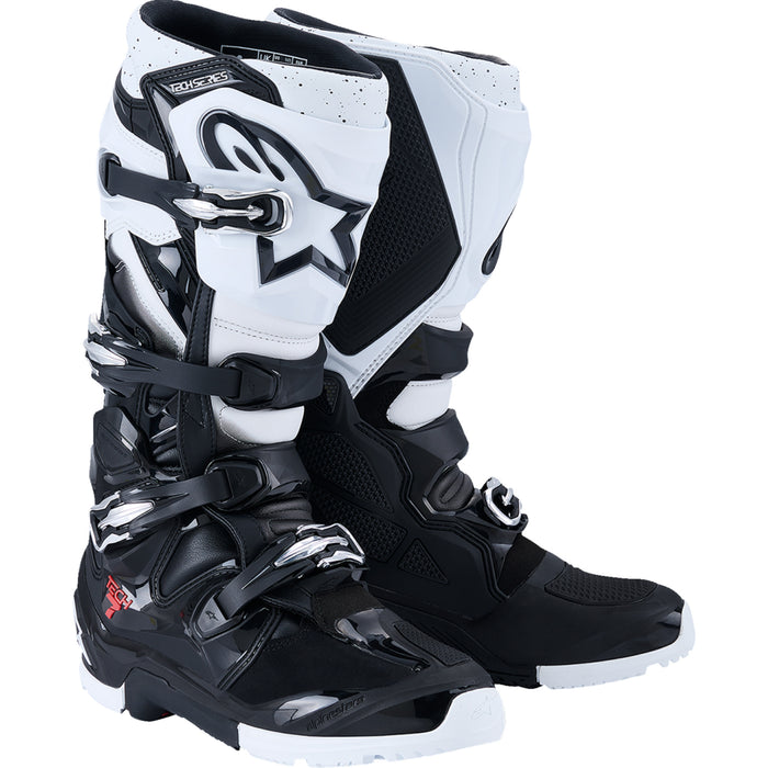 アルパインスターテック7エンデューロ ALPINESTARS Tech 7 Enduro Boots Black/White - US - SpazCycle