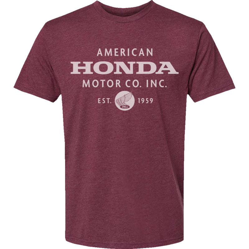HONDA APPAREL Motor Company T-Shirt Maroon