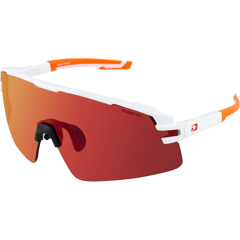 BOBSTER 2610-1480 BFLA01 Flash Sunglasses matte white/orange - smoke black red revo