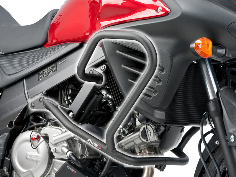 Puig Hi-Tech Parts Engine Guards Black - 5884N Suzuki 650 / 650A 2004-2025