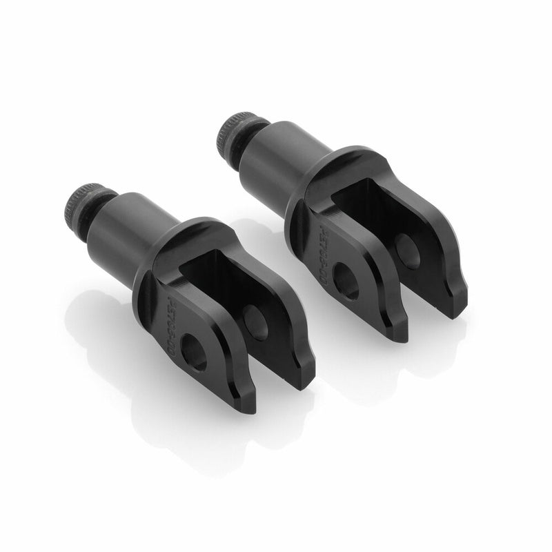 Rizoma 58-PE795B PE795B FOOTPEG MOUNT KIT RIDER BLACK PR