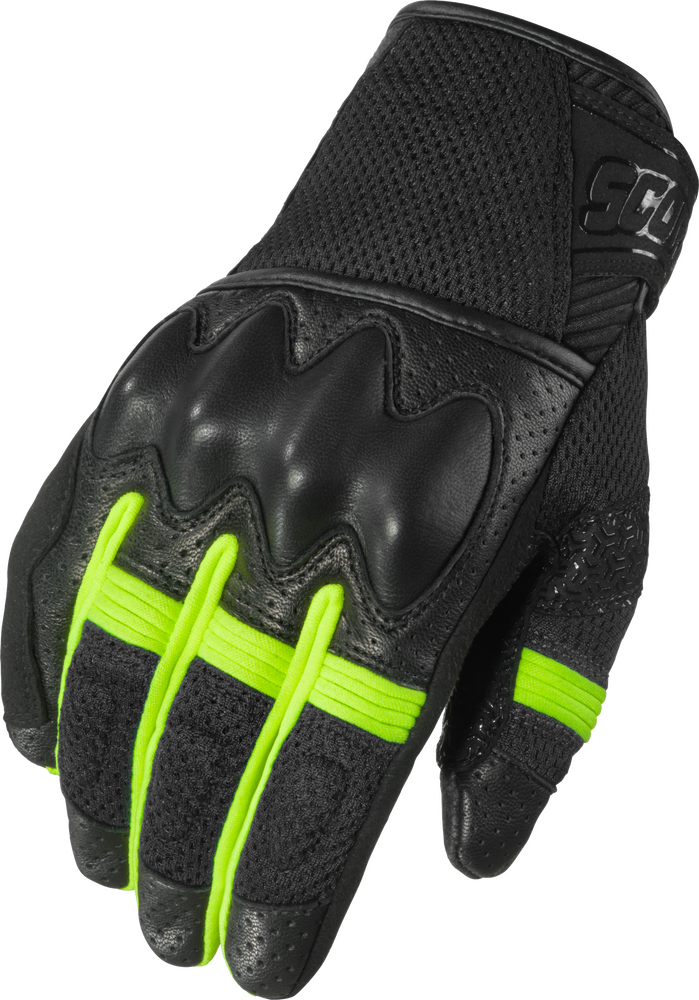 Scorpion Exo 75-5822S G21-063 COOL HAND PRO GLOVES BLACK/HI-VIZ SM