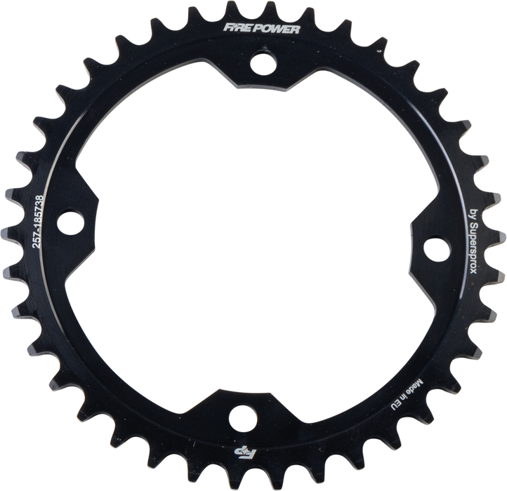 Fire Power 257-185738 FPS-1857-38-BLK REAR SPROCKET STEEL 38T BLK