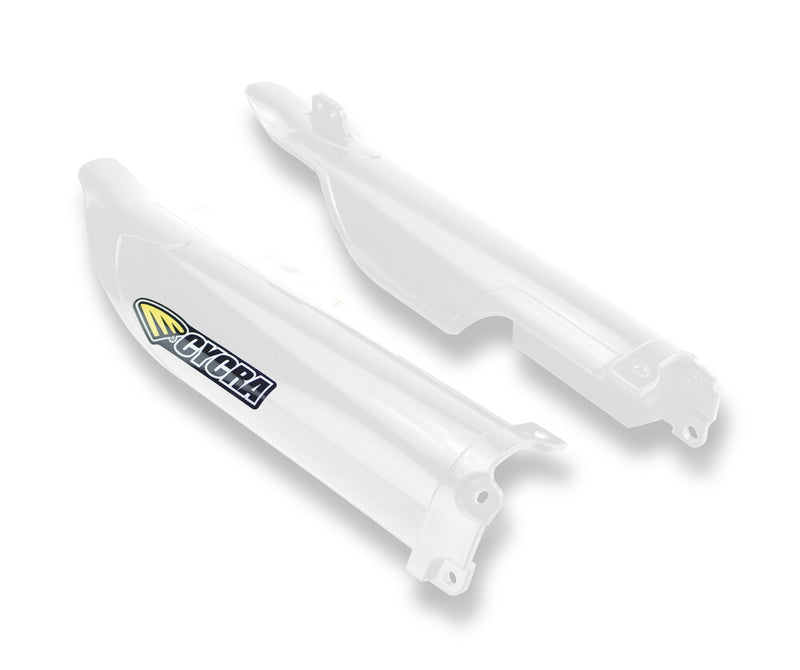 Cycra Fork Guards White - 1CYC-6903-42 Kawasaki KX 250 / KX 450 2009-2016