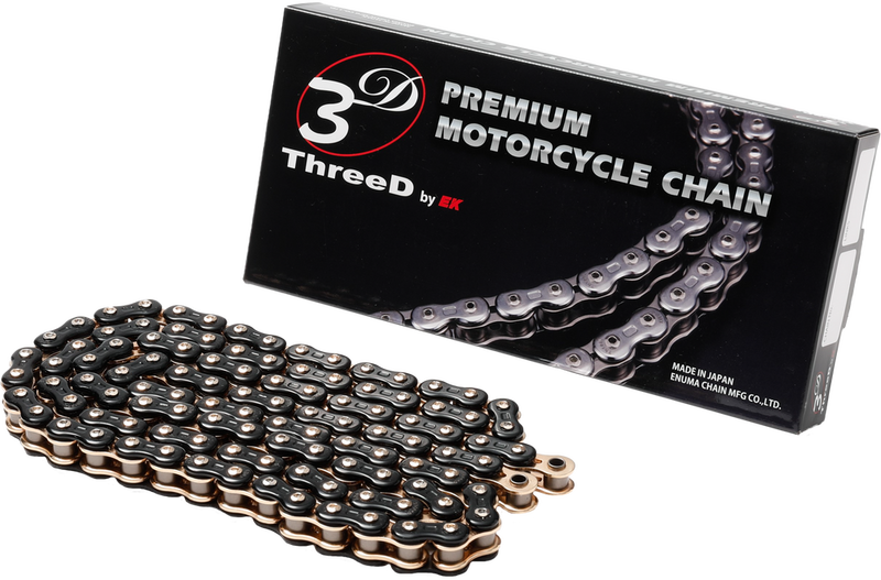 Ek 693-1020BK 520RV3D-120KG CHAIN GP RV NX2-RING 520-120L BLK/GLD