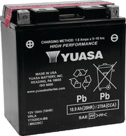 Yuasa Battery YUAM6220C Yuasa YTX20CH-BS High Performance AGM Battery W/bottle - Photo - Primary