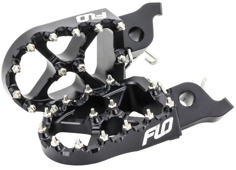 Flo Motorsports FLO Foot PEG Honda Black - FPEG-798BLK For Honda CRF50F / CRF70F / CRF110F 2004-2023 | Kawasaki 110 / 110R 2002-2026