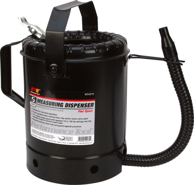 Performance Tool 117-1088 W54279 5QT FLEX SPOUT LIQ DISPENSOR