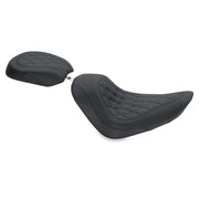 Mustang Motorcycle 76743 Mustang 06-17 Harley Softail Wide Tire (200mm) Wide Tripper Passenger Seat Diamond Stitch - Black - User 1
