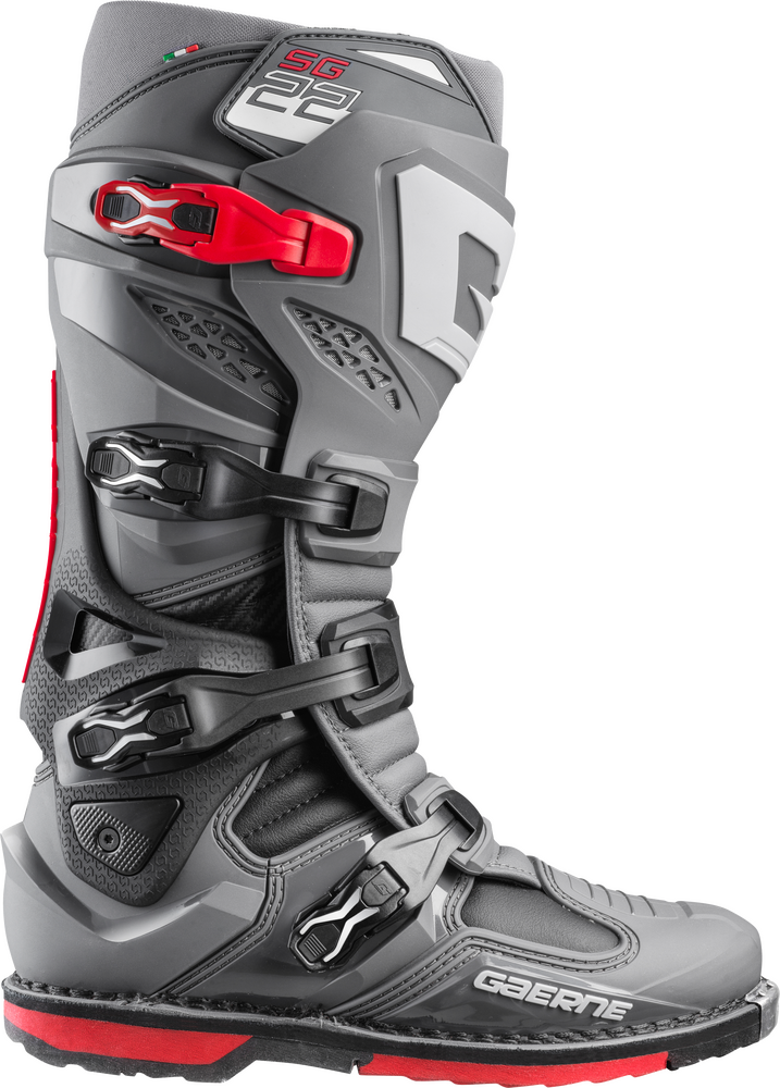 Gaerne 480-65007 2262-007-07 SG-22 BOOTS ANTHRACITE/BLACK/RED SZ 07
