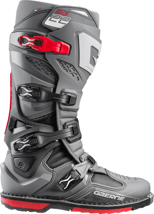Gaerne 480-65007 2262-007-07 SG-22 BOOTS ANTHRACITE/BLACK/RED SZ 07