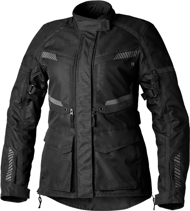 Rst 556-3227018 103227BLK-18 LADIES MAVERICK EVO CE JACKET BLACK/BLACK TEXTILE 2XL