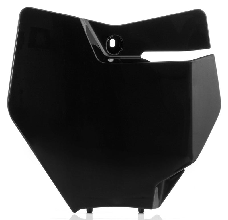 Acerbis Front Number Plate Black - 2421120001 KTM Dirt Bikes 2016-2018