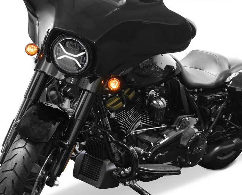 Koso North America 7" Zenith LED Headligh H4 Plug - GA030100 For Harley Motorcycles 1994-2013