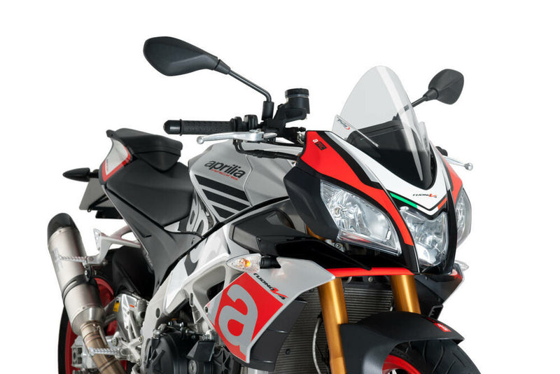 Puig Hi-Tech Parts Windscreen Racing Clear - 7615W Aprilia Tuono 2016-2020