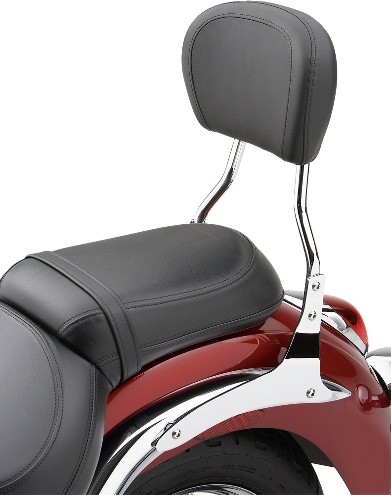 Cobra Short Round Sissy Bar W PAD Chrome Yamaha V Star 1300 - 02-8745 Yamaha V-Star 1300 2011-2015