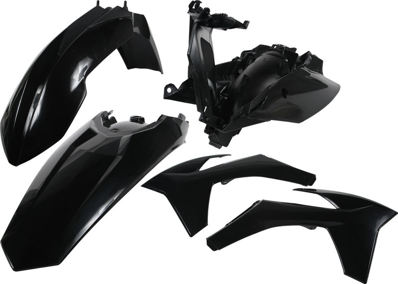 Acerbis Plastic Kit Black - 2250390001 KTM EXC-F 350 / EXC-F 500 2012-2013